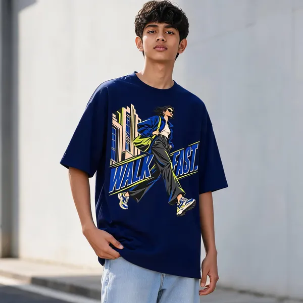 Navy_Blue_Cotton_Oversized_Graphic_T-Shirt_For_Men