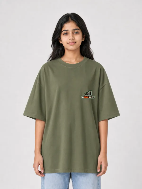 Olive_Green_Cotton_Oversized_Graphic_T-Shirt_For_Women