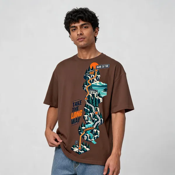 Brown_Cotton_Oversized_Graphic_T-Shirt_For_Men