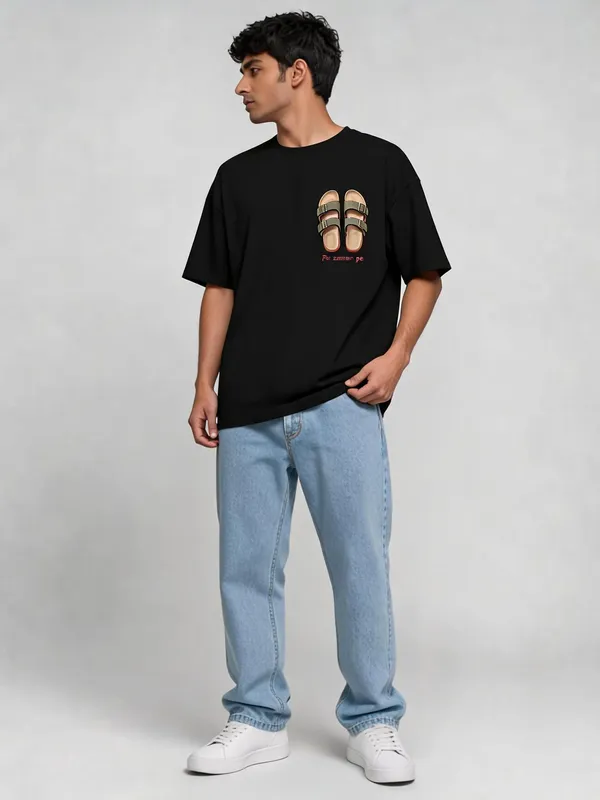 Black_Cotton_Oversized_Graphic_T-Shirt_For_Men