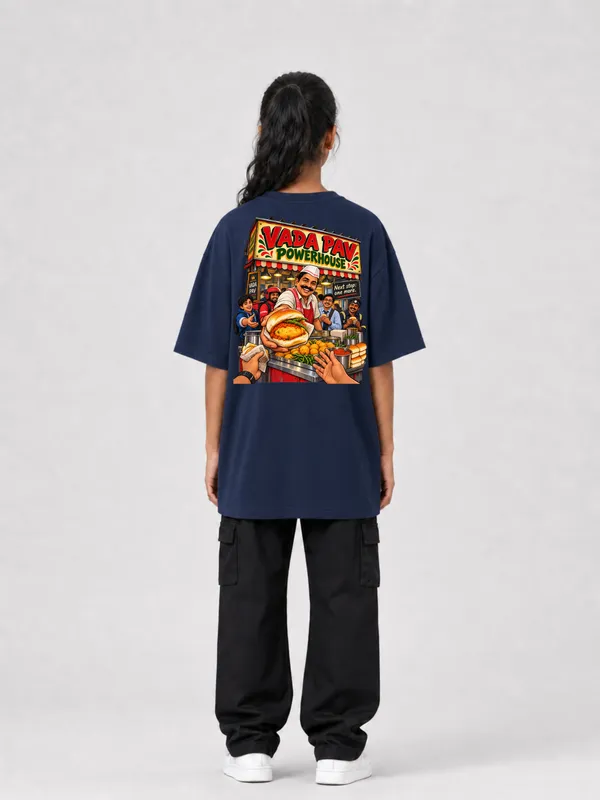 Navy_Blue_Cotton_Oversized_Graphic_T-Shirt_For_Women