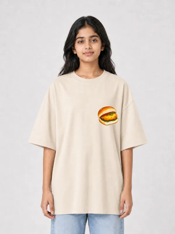 Beige_Cotton_Oversized_Graphic_T-Shirt_For_Women