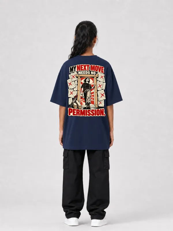 Navy_Cotton_Oversized_Graphic_T-Shirt_For_Women