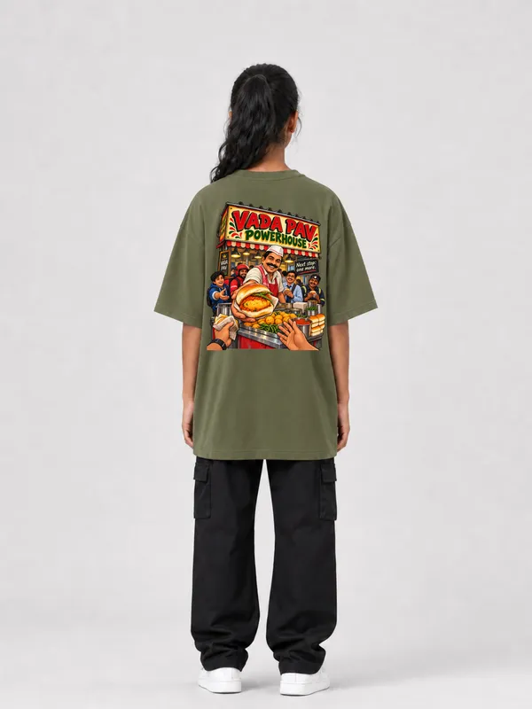 Olive_Green_Cotton_Oversized_Graphic_T-Shirt_For_Women