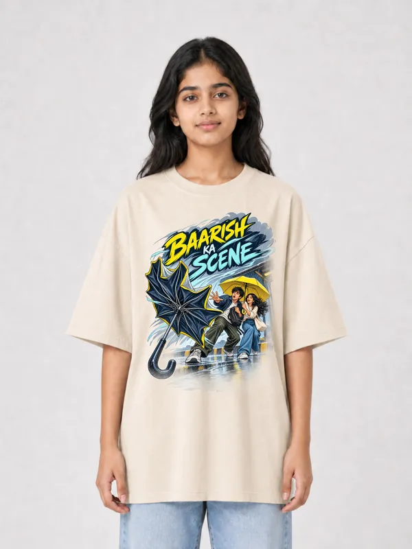 Brown_Cotton_Oversized_Graphic_T-Shirt_For_Women