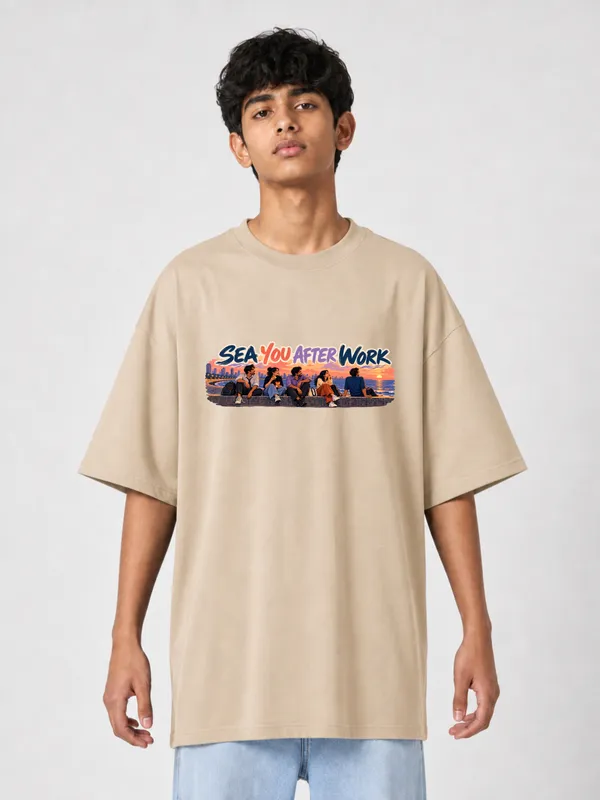 Beige_Cotton_Oversized_Graphic_T-Shirt_For_Men
