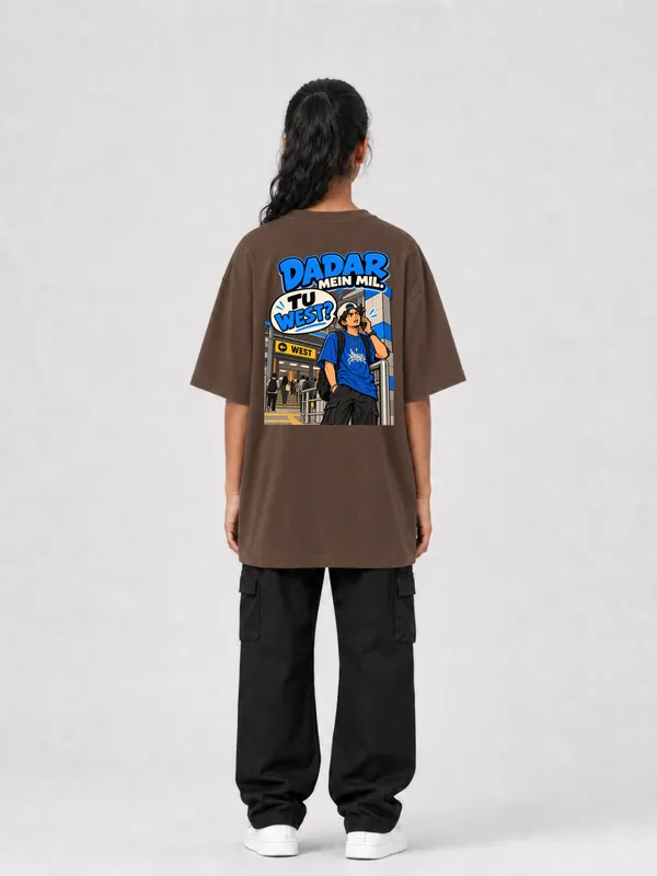 Brown_Cotton_Oversized_Graphic_T-Shirt_For_Unisex