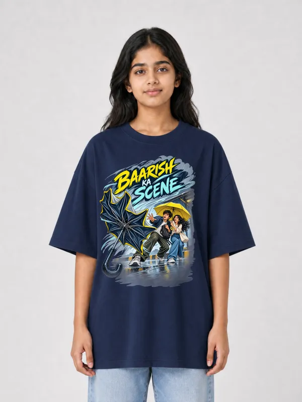 Navy_Blue_Cotton_Oversized_Graphic_T-Shirt_For_Women