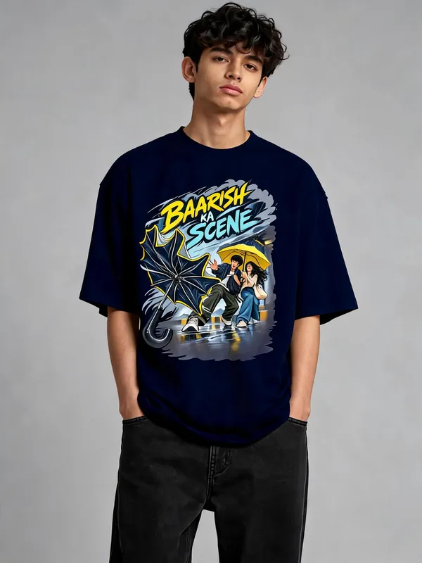 Navy_Cotton_Oversized_Graphic_T-Shirt_For_Men