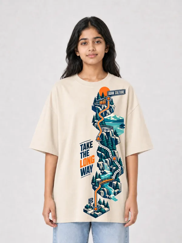 Beige_Cotton_Oversized_Graphic_T-Shirt_For_Women
