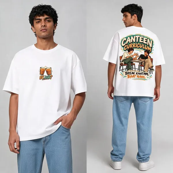 Canteen_White_Cotton_Oversized_Graphic_T-Shirt_For_Men