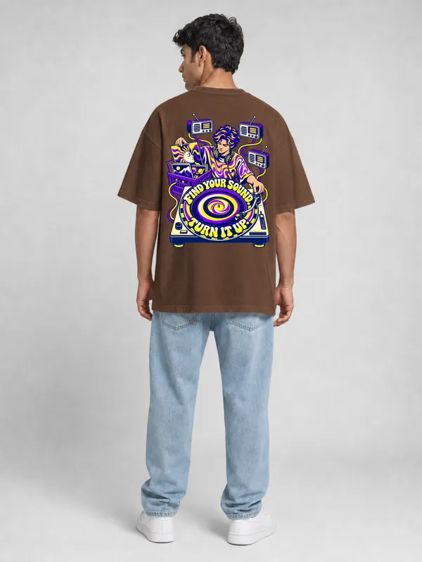 Brown_Cotton_Oversized_Graphic_T-Shirt_For_Men