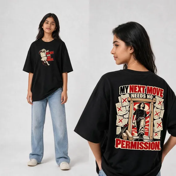 Next_Move_Black_Cotton_Oversized_Graphic_T-Shirt_For_Women