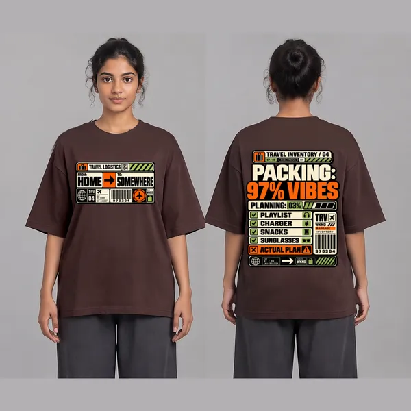 Packing_Brown_Cotton_Oversized_Graphic_T-Shirt_For_Women