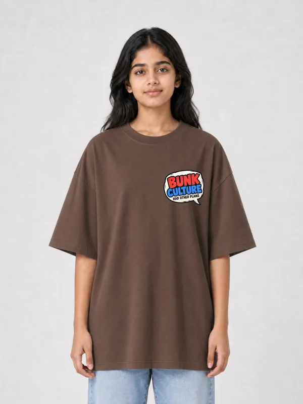 Brown_Cotton_Oversized_Graphic_T-Shirt_For_Women