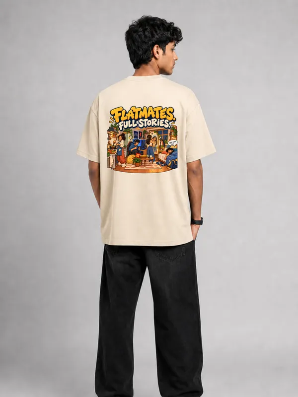Beige_Cotton_Oversized_Graphic_T-Shirt_For_Men