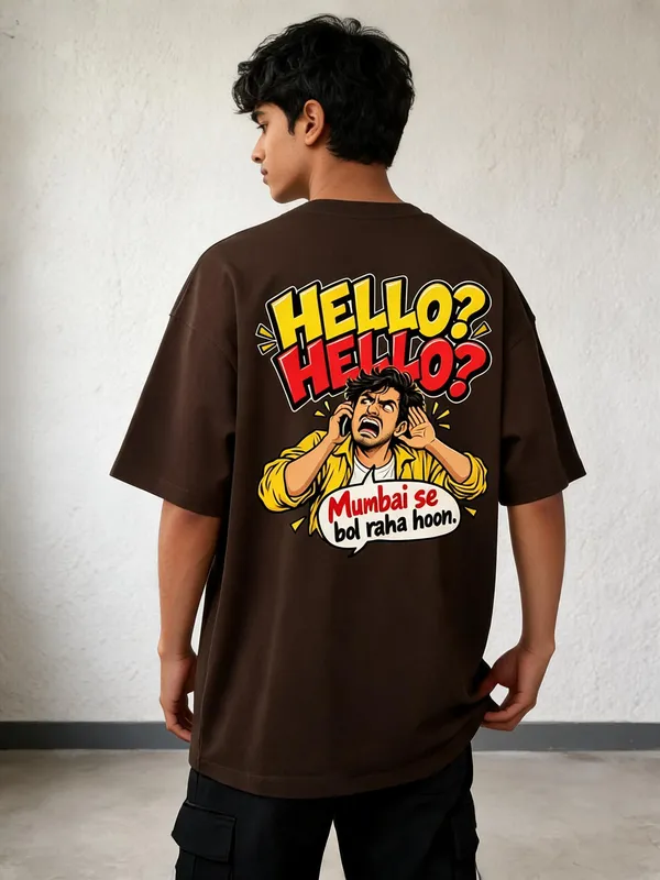 Brown_Cotton_Oversized_Graphic_T-Shirt_For_Men