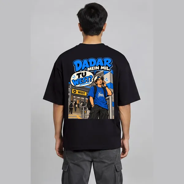 Dadar_Black_Cotton_Oversized_Graphic_T-Shirt_For_Men