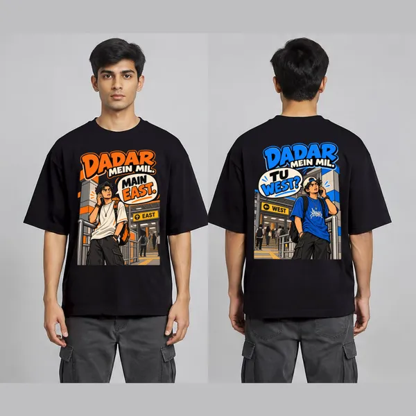 Dadar_Black_Cotton_Oversized_Graphic_T-Shirt_For_Men