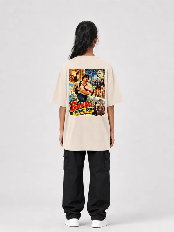 Beige_Cotton_Oversized_Graphic_T-Shirt_For_Women