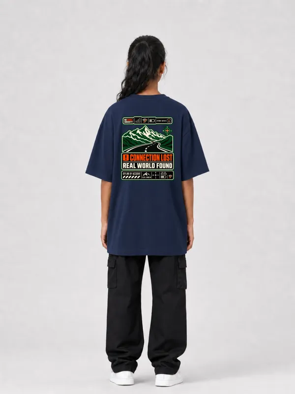 Navy_Blue_Cotton_Oversized_Graphic_T-Shirt_For_Women