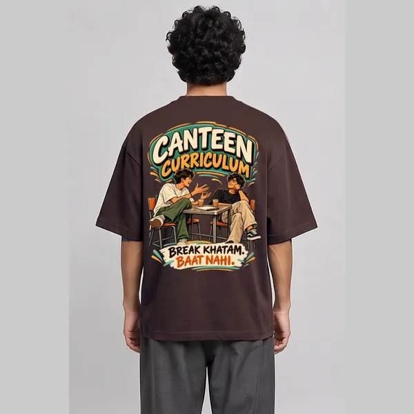 Canteen_Brown_Cotton_Oversized_Graphic_T-Shirt_For_Men