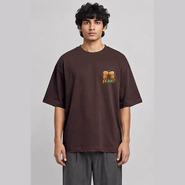 Canteen_Brown_Cotton_Oversized_Graphic_T-Shirt_For_Men