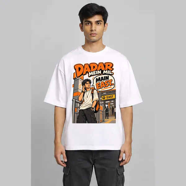 Dadar_White_Cotton_Oversized_Graphic_T-Shirt_For_Men
