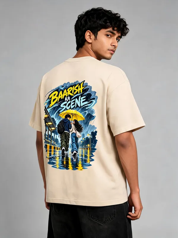 Beige_Cotton_Oversized_Graphic_T-Shirt_For_Men