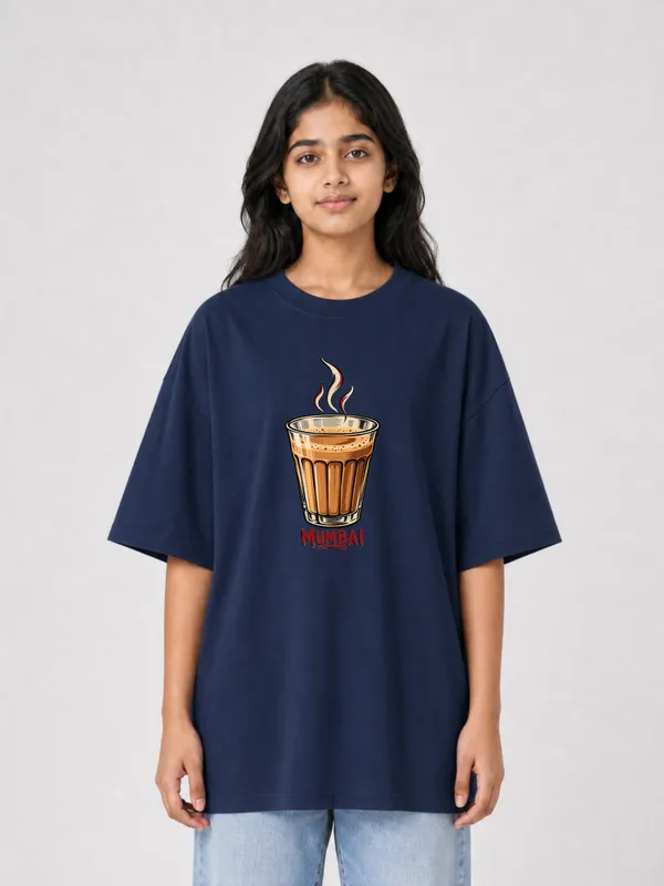 Navy_Blue_Cotton_Oversized_Graphic_T-Shirt_For_Women