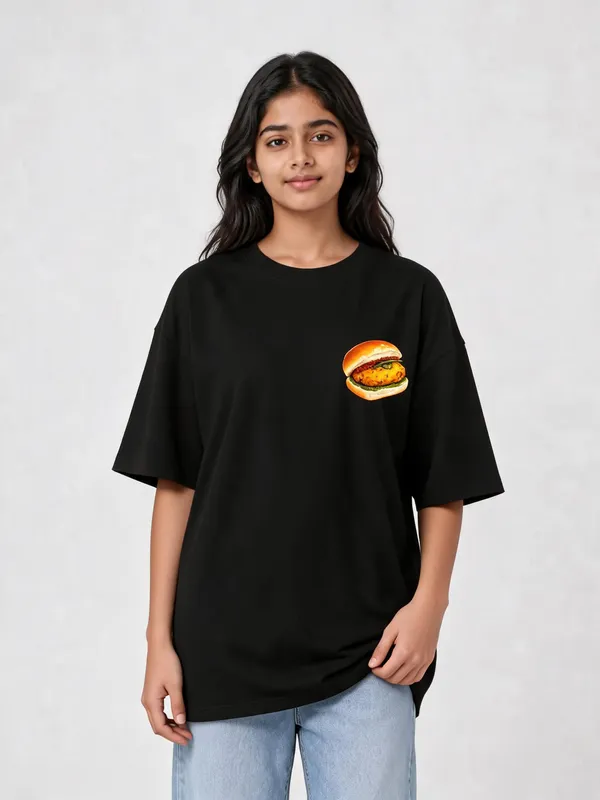Black_Cotton_Oversized_Graphic_T-Shirt_For_Women