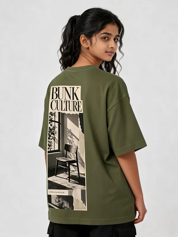 Olive_Green_Cotton_Oversized_Graphic_T-Shirt_For_Women