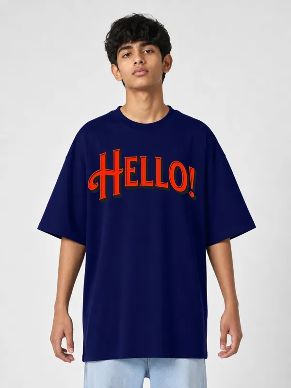 Navy_Blue_Cotton_Oversized_Graphic_T-Shirt_For_Men