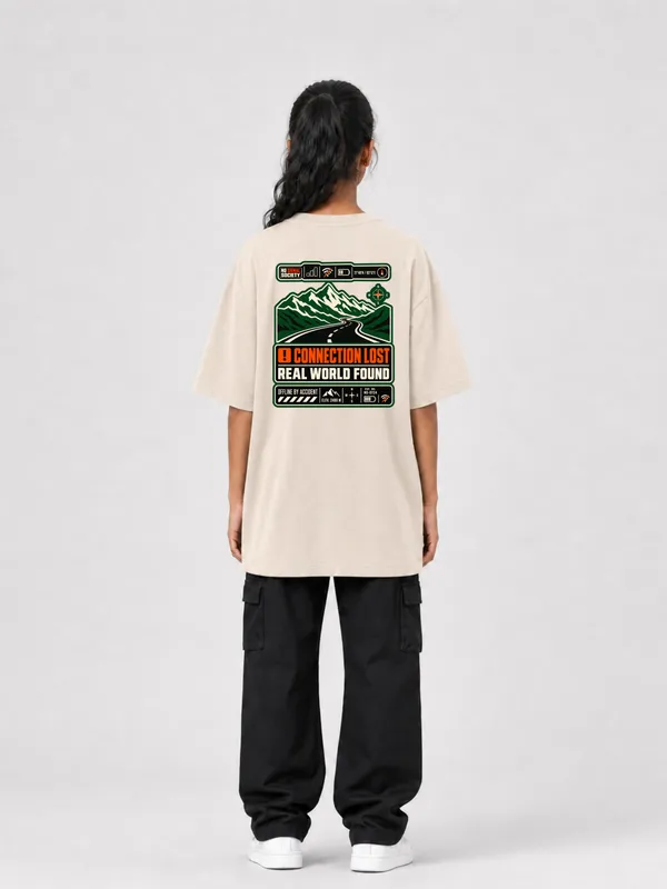 Beige_Cotton_Oversized_Graphic_T-Shirt_For_Women