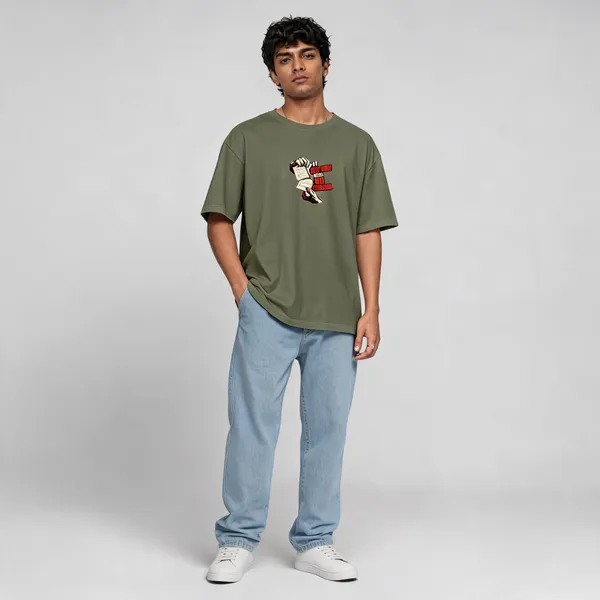Olive_Green_Cotton_Oversized_Graphic_T-Shirt_For_Men