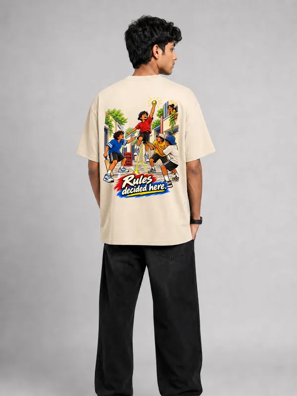 Beige_Cotton_Oversized_Graphic_T-Shirt_For_Men