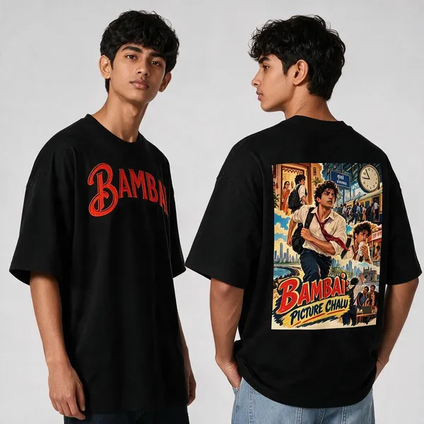 Bambai_Black_Cotton_Oversized_Graphic_T-Shirt_For_Men