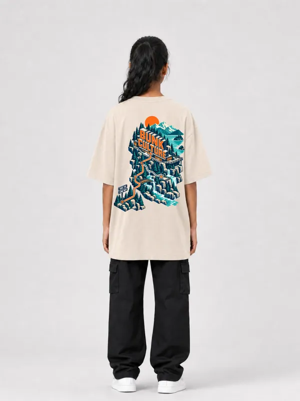 Beige_Cotton_Oversized_Graphic_T-Shirt_For_Women
