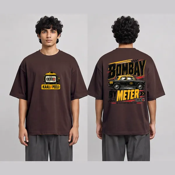 Kaali_Peeli_Brown_Cotton_Oversized_Graphic_T-Shirt_For_Men