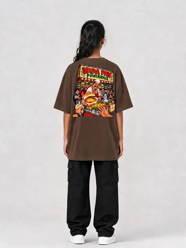 Brown_Cotton_Oversized_Graphic_T-Shirt_For_Women