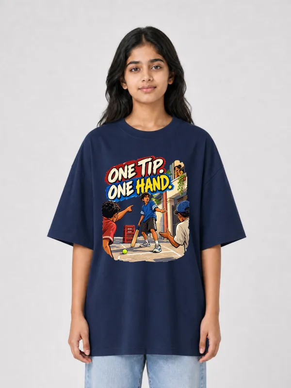 Navy_Blue_Cotton_Oversized_Graphic_T-Shirt_For_Women