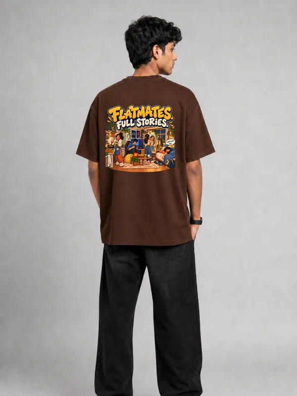 Brown_Cotton_Oversized_Graphic_T-Shirt_For_Men