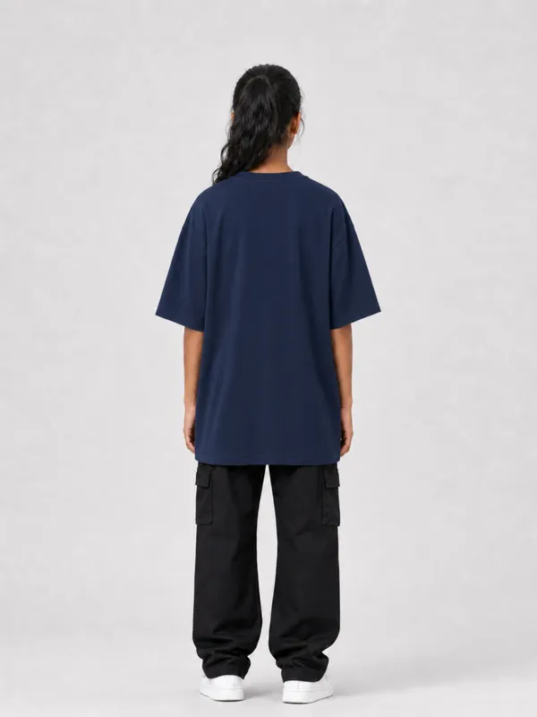 Navy_Blue_Cotton_Oversized_Graphic_T-Shirt_For_Women