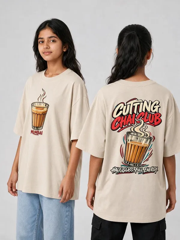 Cutting_Chai_Club_Beige_Cotton_Oversized_Graphic_T-Shirt_For_Women