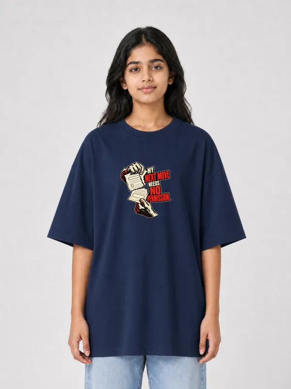 Navy_Cotton_Oversized_Graphic_T-Shirt_For_Women