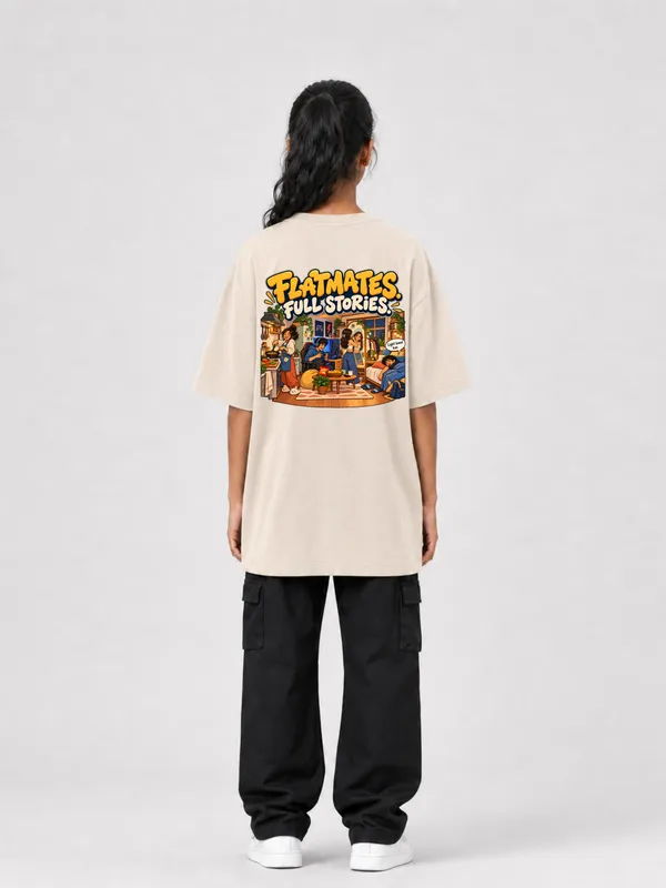 Beige_Cotton_Oversized_Graphic_T-Shirt_For_Women