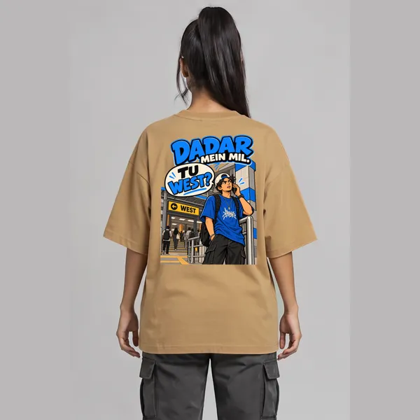 Dadar_Beige_Cotton_Oversized_Graphic_T-Shirt_For_Unisex