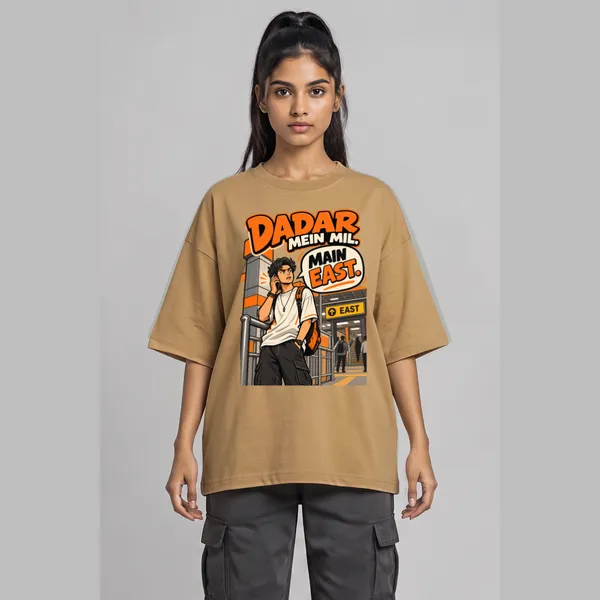 Dadar_Beige_Cotton_Oversized_Graphic_T-Shirt_For_Unisex