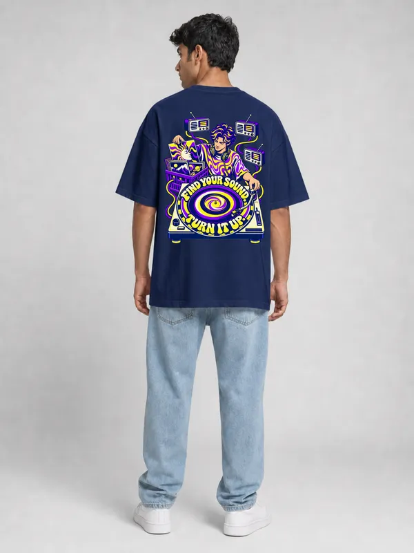 Navy_Blue_Cotton_Oversized_Graphic_T-Shirt_For_Men