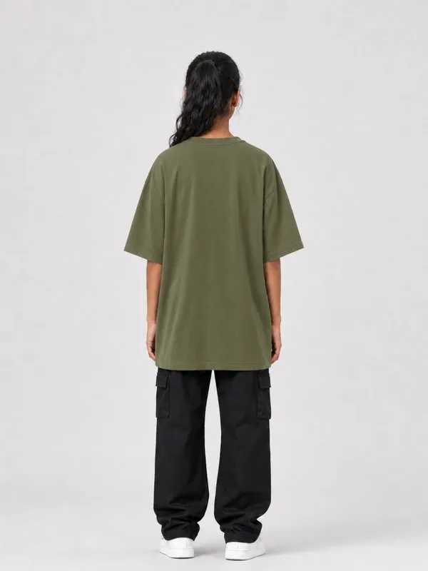 Olive_Green_Cotton_Oversized_Graphic_T-Shirt_For_Women
